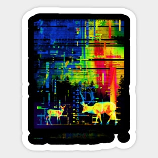 Thermal forest Sticker